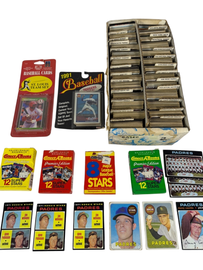 Collection of Vintage Baseball Cards - Some New Old Stock Packs - See Photos