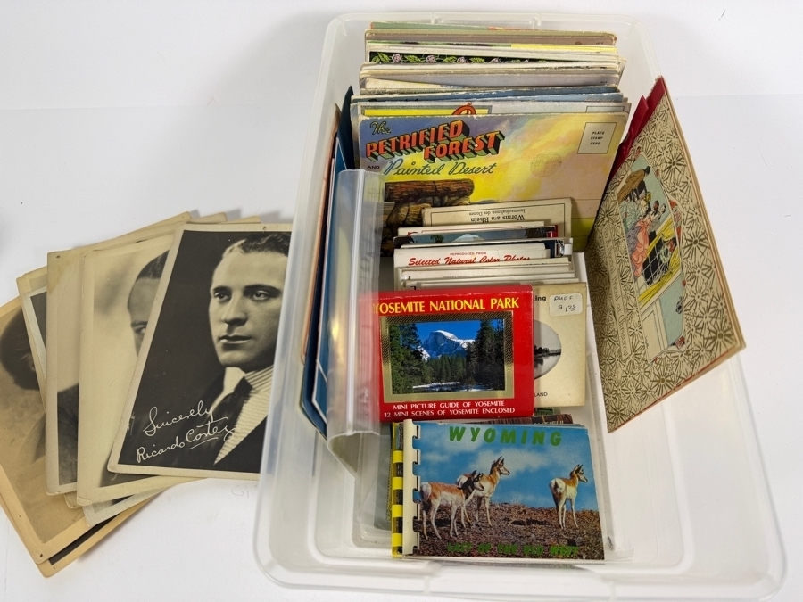 Collection of Vintage Postcards and Movie Star Photos - See Photos [Photo 2]