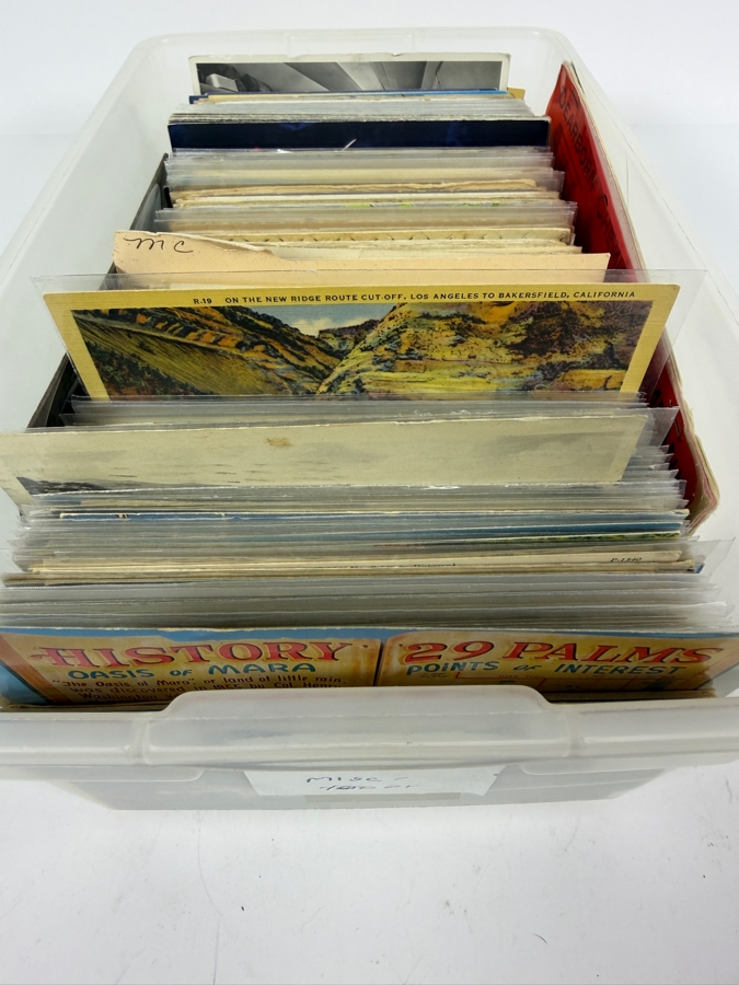 Collection of Approximately 350 Vintage California Postcards including First Day Covers and 400 Miscellaneous Vintage Postcards - See Photos [Photo 2]