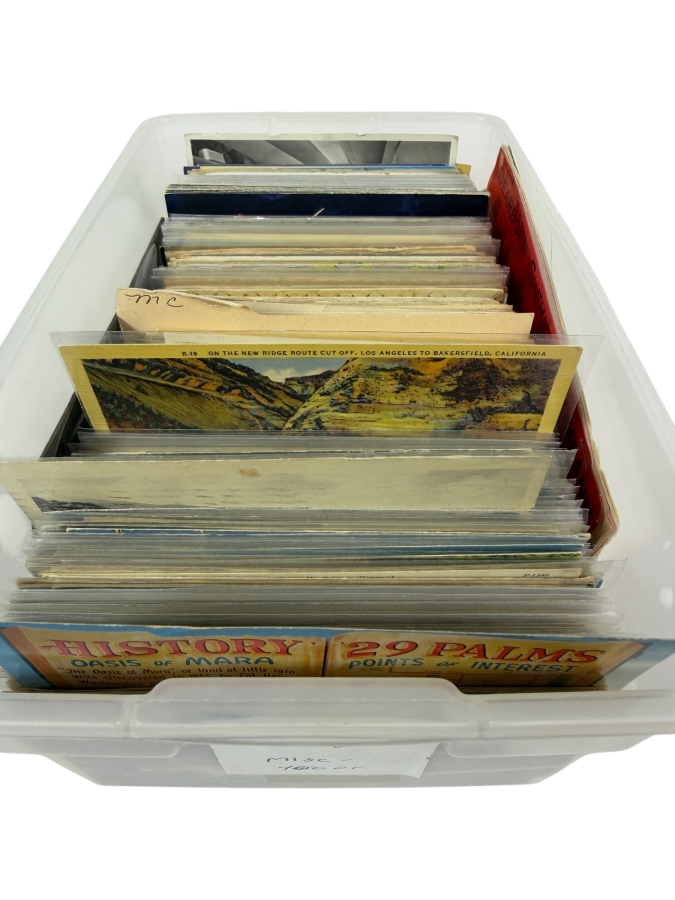Collection of Approximately 350 Vintage California Postcards including First Day Covers and 400 Miscellaneous Vintage Postcards - See Photos