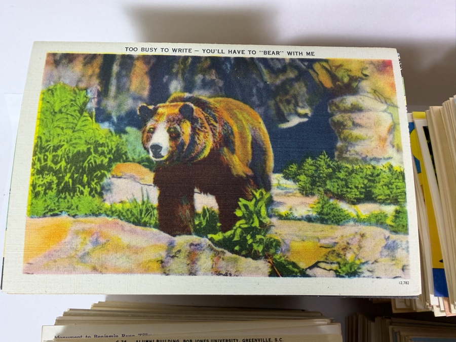 Huge Collection of Approximately (2,500) New Old Stock Linen Postcards Published by Asheville Postcard Co., Asheville, NC - See Photos for Small Sample Of the Lot [Photo 9]