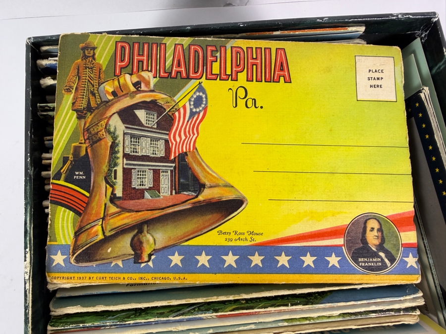 Collection of Vintage Postcards Including the Royal Family, Charles Lindbergh, States, Tourist Attractions and More - See Photos [Photo 18]