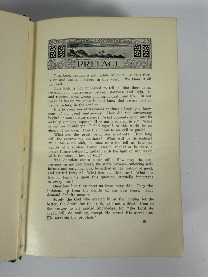 Antique 1911 The Great Controversy Between Christ And Satan Hardcover Pictorial Cloth Book By Ellen G White [Photo 6]