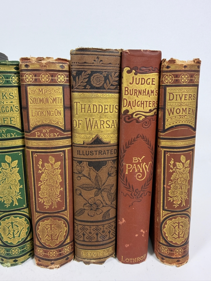 Collection Of Eleven Antique Victorian Hardcover Books Including Works By Pansy And Thaddeus Of Warsaw [Photo 4]