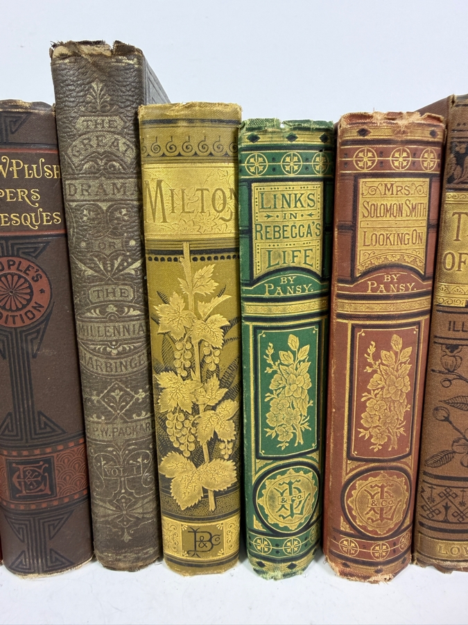 Collection Of Eleven Antique Victorian Hardcover Books Including Works By Pansy And Thaddeus Of Warsaw [Photo 3]