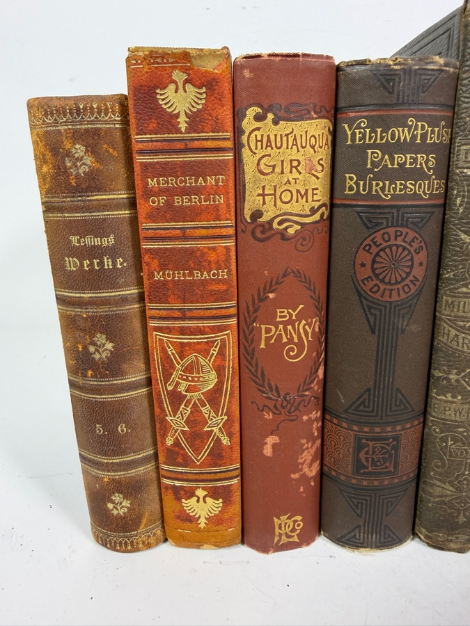 Collection Of Eleven Antique Victorian Hardcover Books Including Works By Pansy And Thaddeus Of Warsaw [Photo 2]