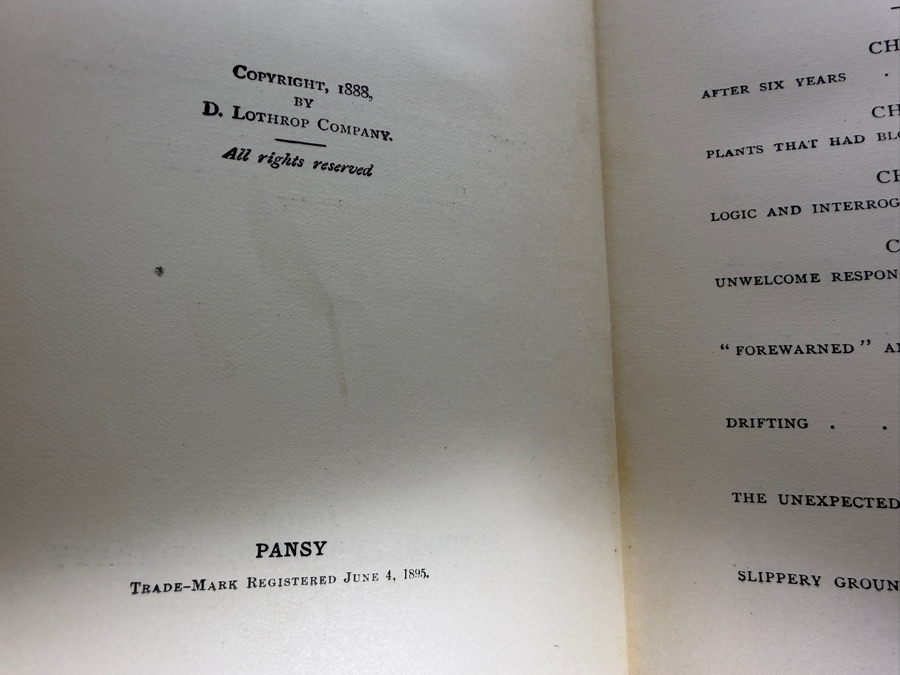 Collection Of Eleven Antique Victorian Hardcover Books Including Works By Pansy And Thaddeus Of Warsaw [Photo 20]