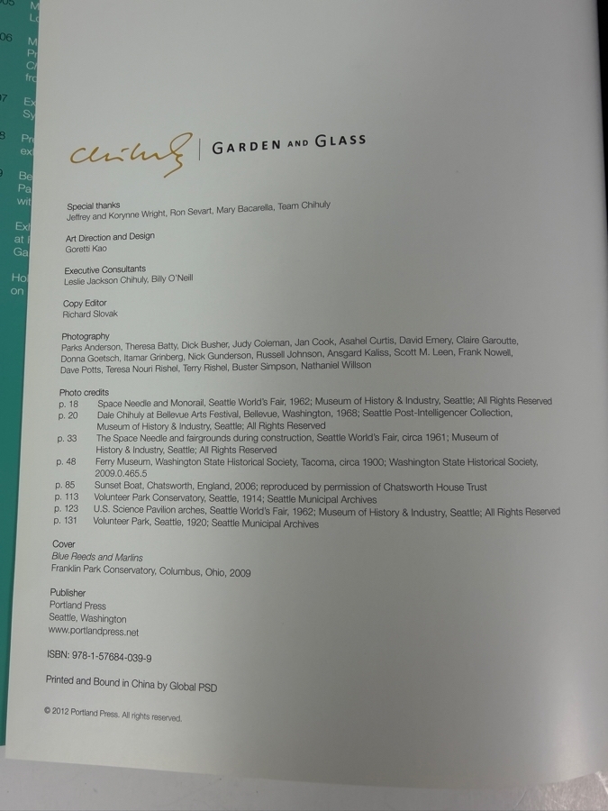 Vintage Chihuly Garden And Glass Illustrated Hardcover Art Exhibition Book [Photo 5]