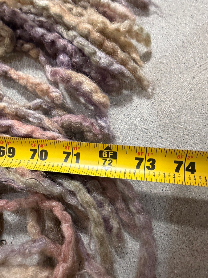 Kennebunk Weavers Variegated Chunky Knit Fringe Throw Blanket With Long Border Fringe 40' X 72' [Photo 4]