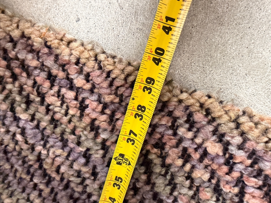 Kennebunk Weavers Variegated Chunky Knit Fringe Throw Blanket With Long Border Fringe 40' X 72' [Photo 3]