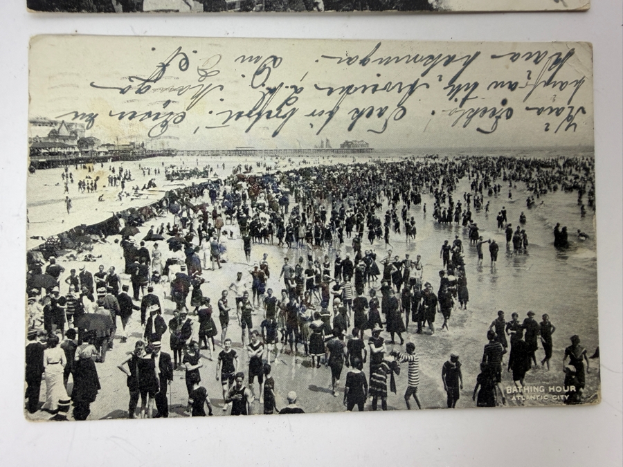 (4) Antique 1904/1905 Beach Boardwalk Atlantic City / Ocean Grove NJ Postcards [Photo 3]