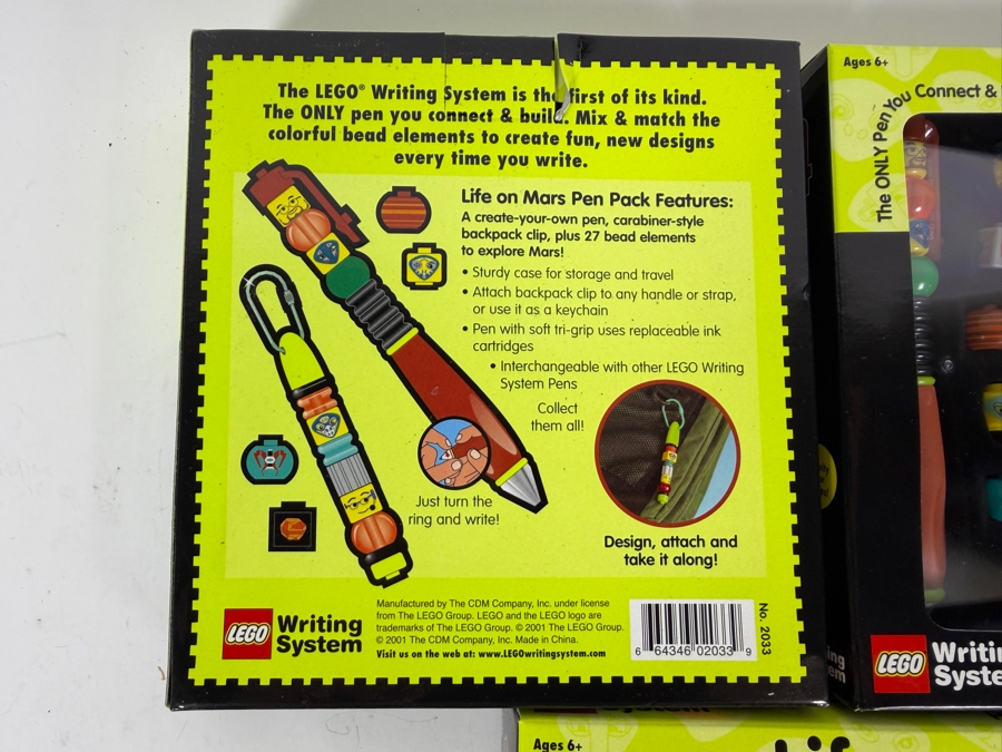 (3) New Old Stock LEGO Life on Mars Pen Packs by The CDM Company 2001 [Photo 3]