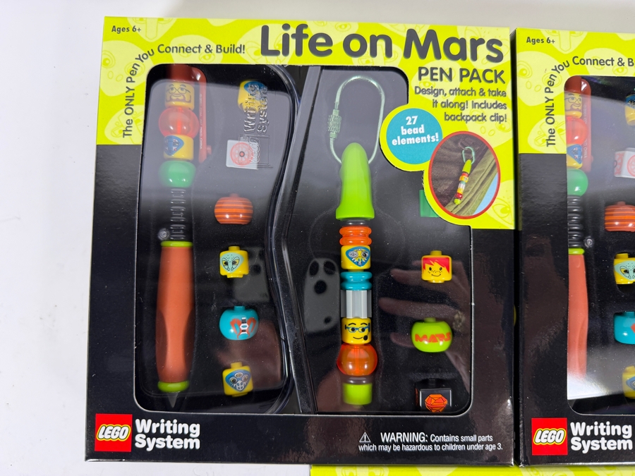 (3) New Old Stock LEGO Life on Mars Pen Packs by The CDM Company 2001 [Photo 2]