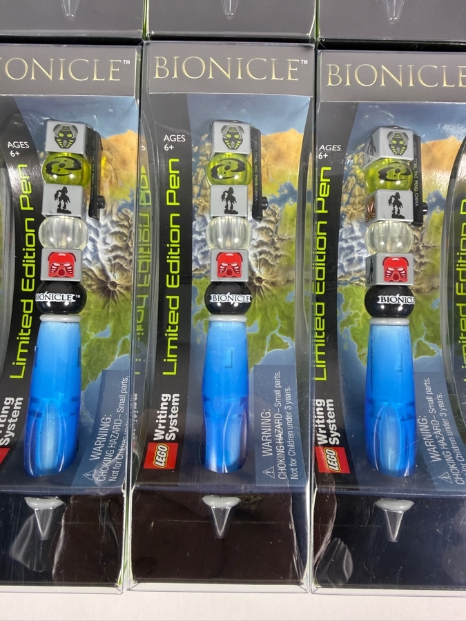 Collection of (12) New Old Stock Rare LEGO Bionicle Limited Edition Pens by The CDM Company 2001 Lot 1 of 2 [Photo 3]