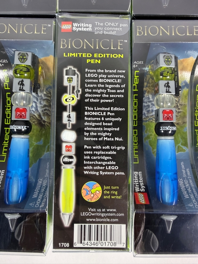 Collection of (12) New Old Stock Rare LEGO Bionicle Limited Edition Pens by The CDM Company 2001 Lot 1 of 2 [Photo 5]