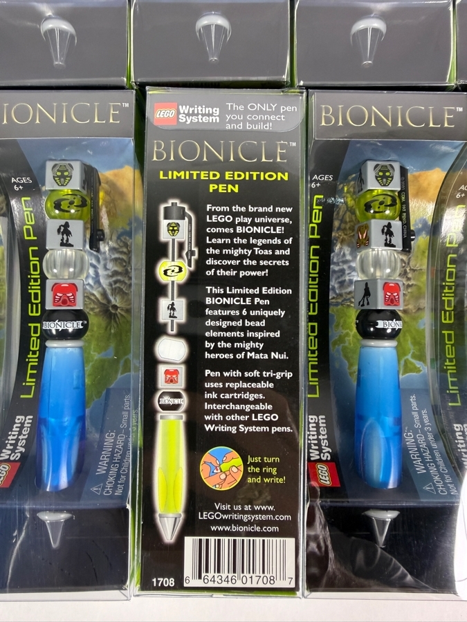 Collection of (12) New Old Stock Rare LEGO Bionicle Limited Edition Pens by The CDM Company 2001 Lot 2 of 2 [Photo 4]