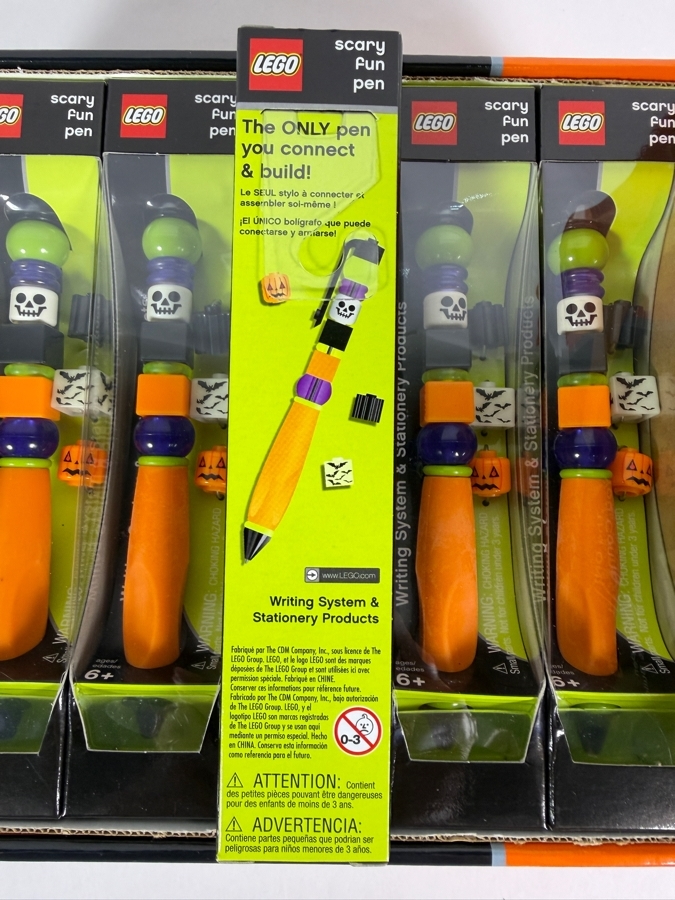 New Old Stock LEGO Scary Fun Halloween Pens With Store Display Merchandiser by The CDM Company - 12 Total Pens 2004 [Photo 8]