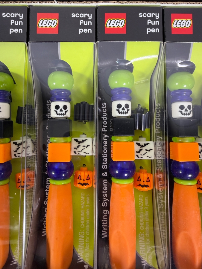 New Old Stock LEGO Scary Fun Halloween Pens With Store Display Merchandiser by The CDM Company - 12 Total Pens 2004 [Photo 4]