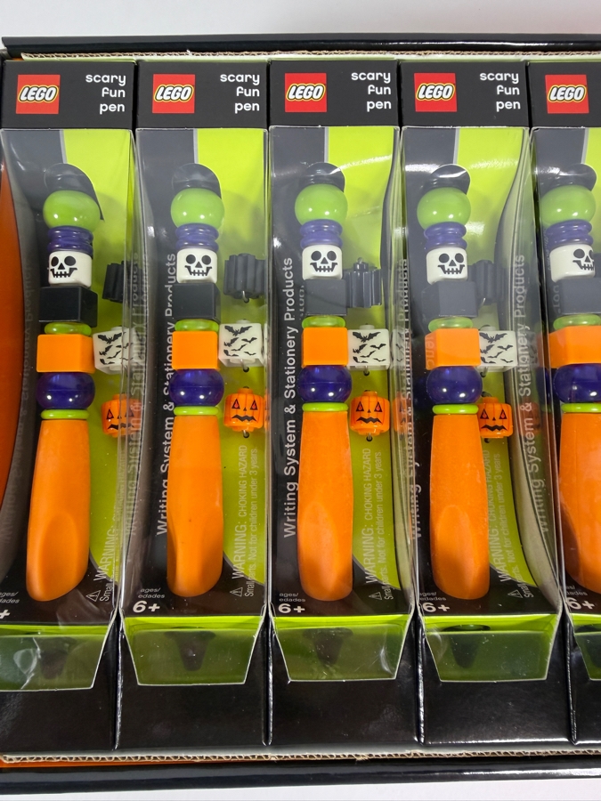 New Old Stock LEGO Scary Fun Halloween Pens With Store Display Merchandiser by The CDM Company - 12 Total Pens 2004 [Photo 3]