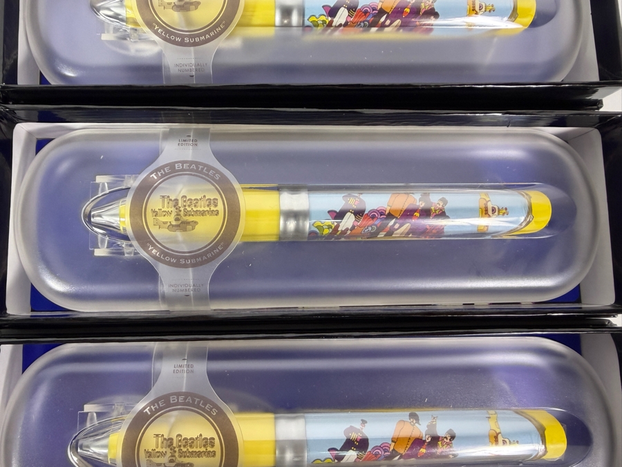 (8) New Old Stock The Beatles Yellow Submarine Limited Edition Individually Numbered Collectible Memorabilia Pod Pens By The CDM Company Lot 2 of 2 [Photo 2]