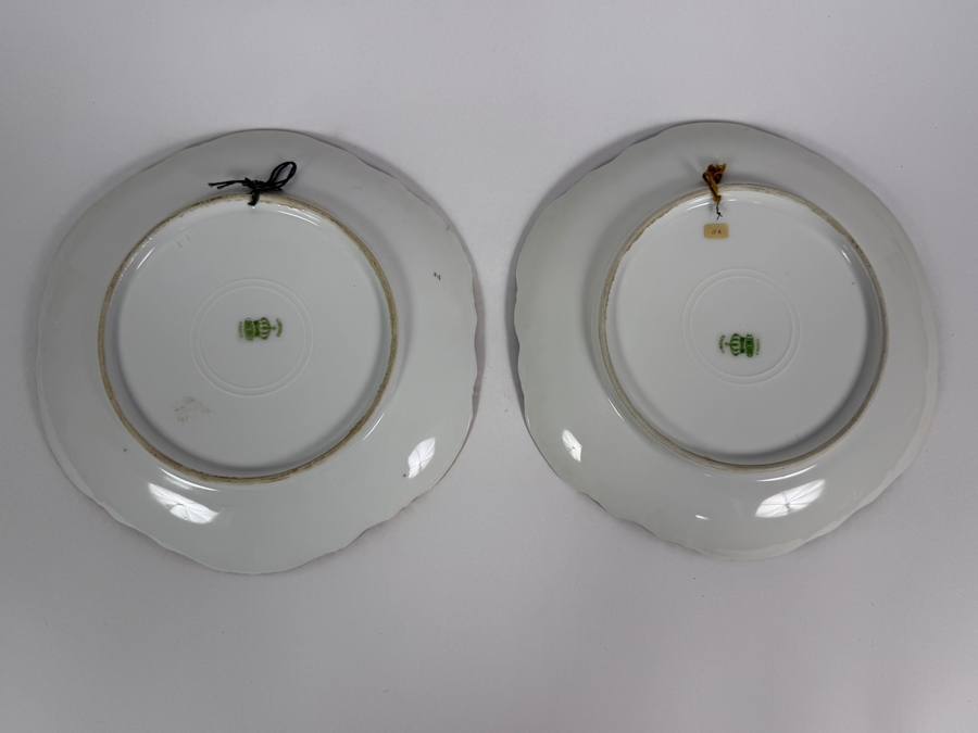 Pair Of Antique Limoges Coronet France Hand Painted Porcelain Monk Friar Cabinet Plates Signed Le Pic And Bay 9.5'W [Photo 9]