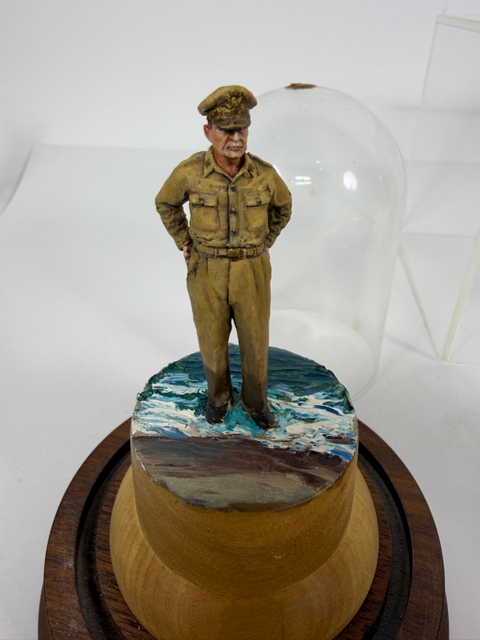 (3) Hand-painted Metal Military Figures With Protective Domes [Photo 10]