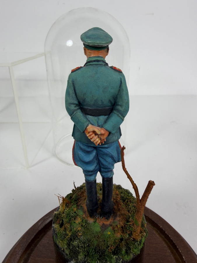 (3) Hand-painted Metal Military Figures With Protective Domes [Photo 9]