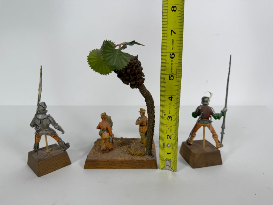 (3) Hand-painted Metal Military Figures Models [Photo 8]