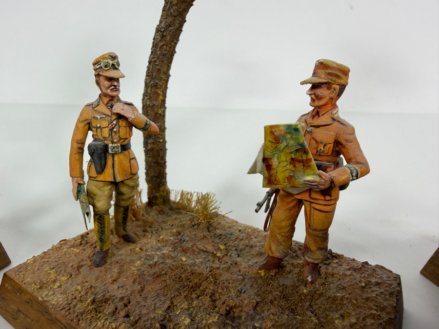 (3) Hand-painted Metal Military Figures Models [Photo 2]