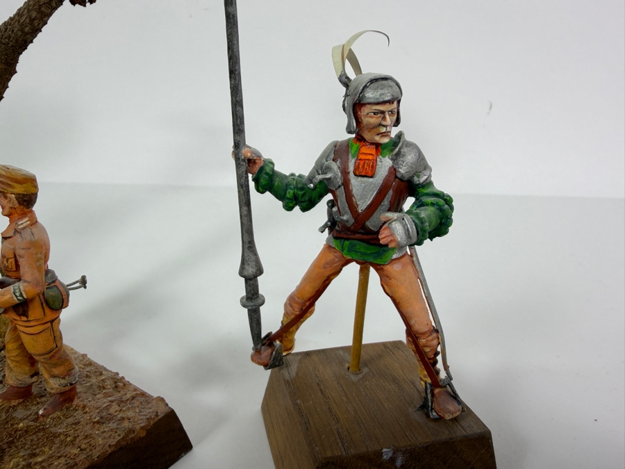 (3) Hand-painted Metal Military Figures Models [Photo 3]
