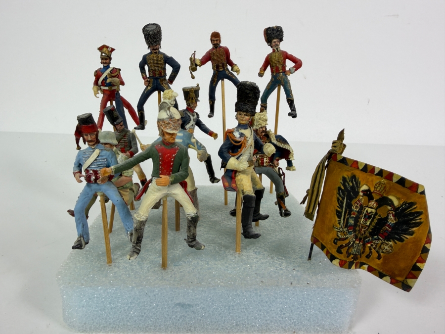 Collection of Hand-painted Metal Military Figures [Photo 2]