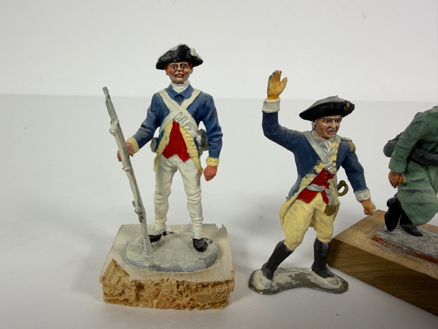 Collection of (4) Hand-painted Metal Military Figures [Photo 2]
