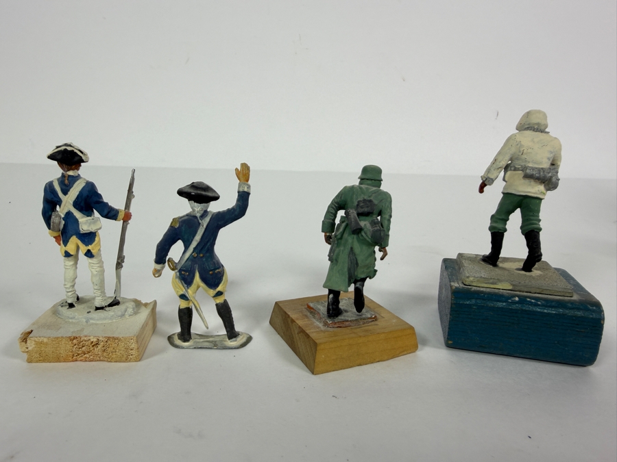 Collection of (4) Hand-painted Metal Military Figures [Photo 5]