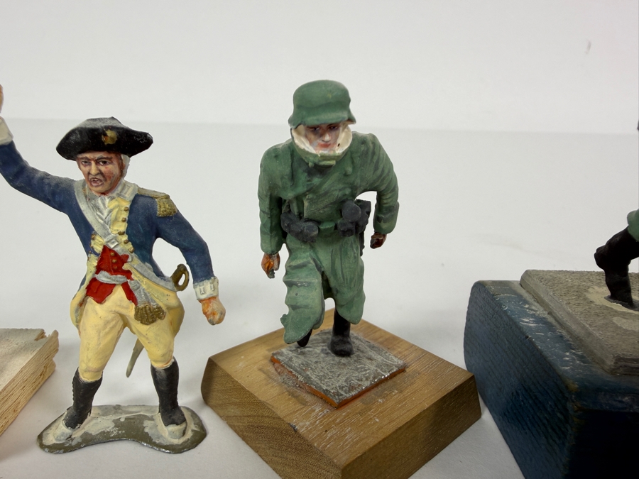 Collection of (4) Hand-painted Metal Military Figures [Photo 3]