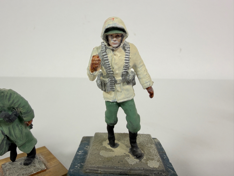 Collection of (4) Hand-painted Metal Military Figures [Photo 4]