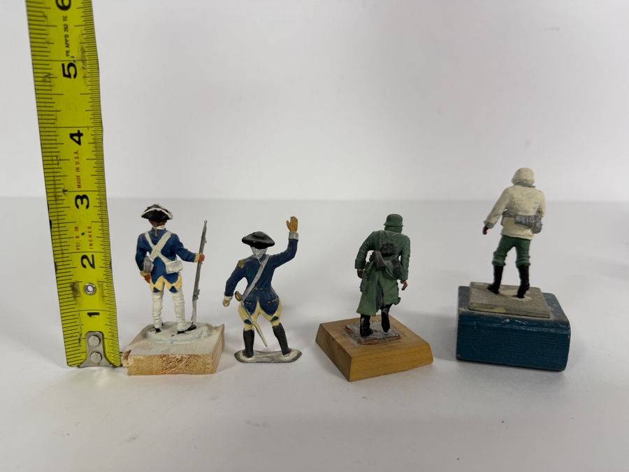Collection of (4) Hand-painted Metal Military Figures [Photo 6]
