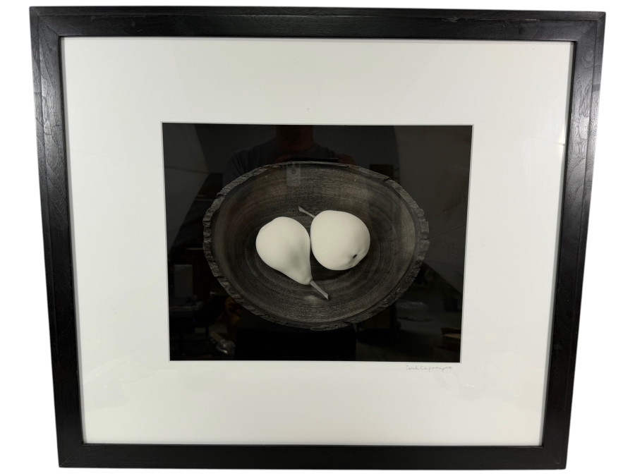 Paul Caponigro Silver Gelatin Print Titled 'Two Pears, Cushing, Maine' Signed by Paul Caponigro 16 X 12.5 Framed 27 X 24 Estimate $3,500-$5,500