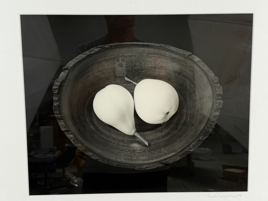 Paul Caponigro Silver Gelatin Print Titled 'Two Pears, Cushing, Maine' Signed by Paul Caponigro 16 X 12.5 Framed 27 X 24 Estimate $3,500-$5,500 [Photo 3]