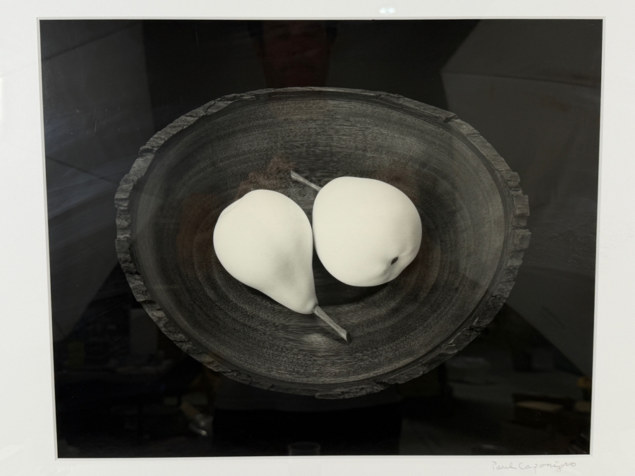 Paul Caponigro Silver Gelatin Print Titled 'Two Pears, Cushing, Maine' Signed by Paul Caponigro 16 X 12.5 Framed 27 X 24 Estimate $3,500-$5,500 [Photo 10]