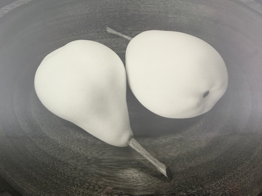 Paul Caponigro Silver Gelatin Print Titled 'Two Pears, Cushing, Maine' Signed by Paul Caponigro 16 X 12.5 Framed 27 X 24 Estimate $3,500-$5,500 [Photo 7]