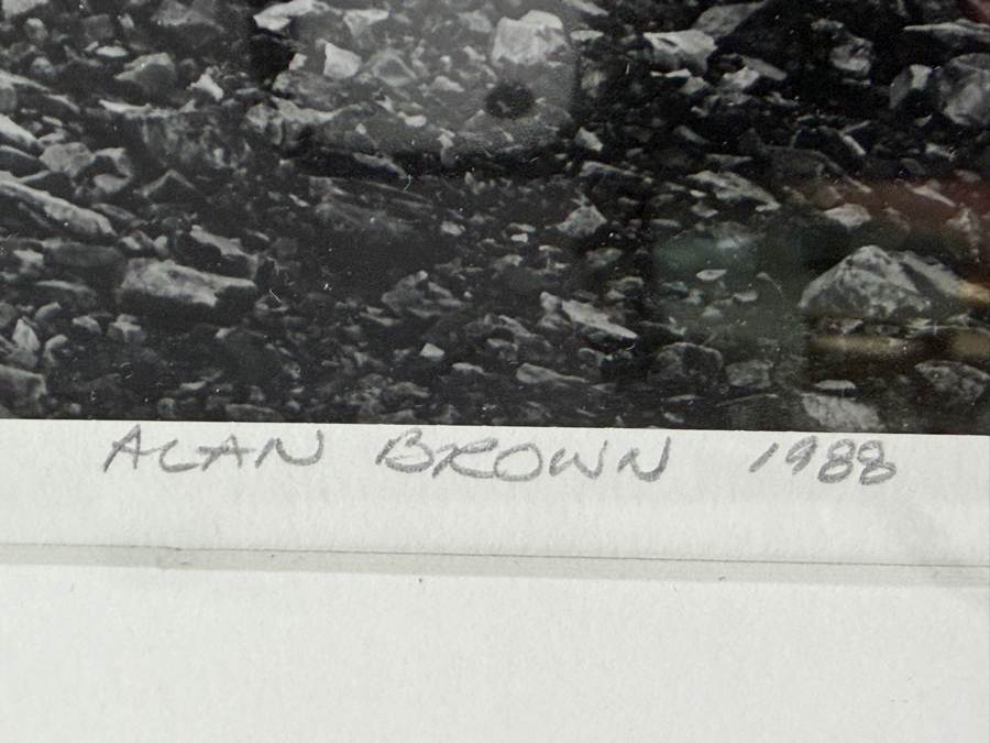 Alan Brown Photograph Dated 1988 11 X 10 Framed [Photo 6]