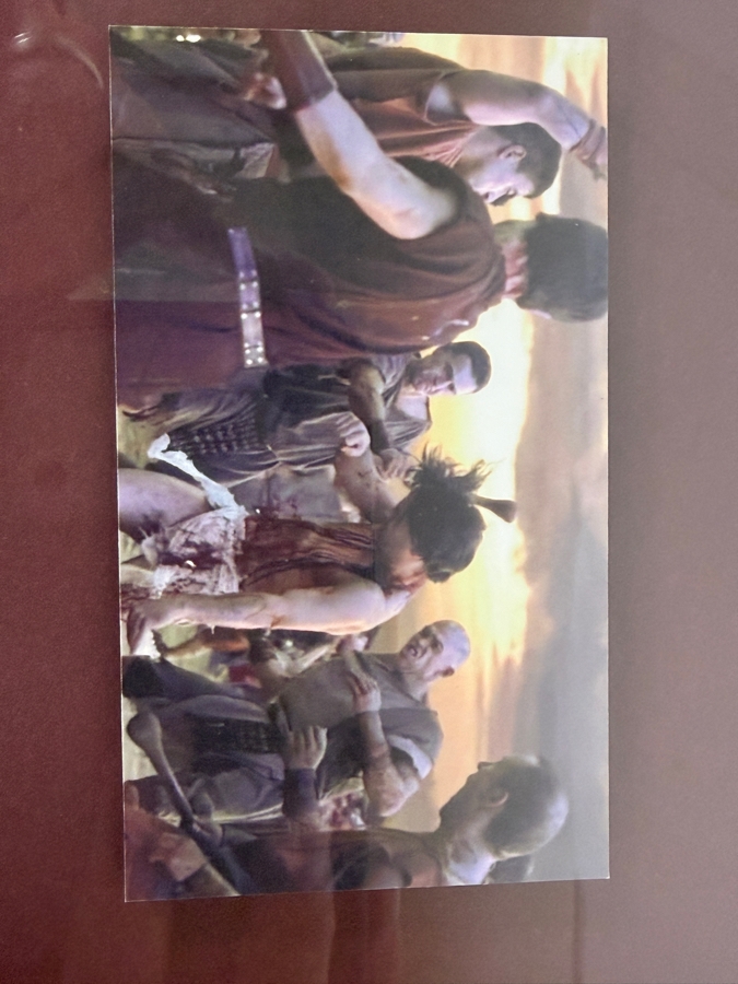 Screen Used Movie Prop Club Used In Filming Spartacus: War Of The Damned With Cert Shadowbox Framed 19.5W X 24.5H X 3D [Photo 4]