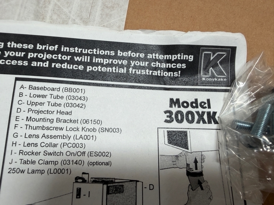 New Kopykake Drawing Projector Model 300XK [Photo 5]