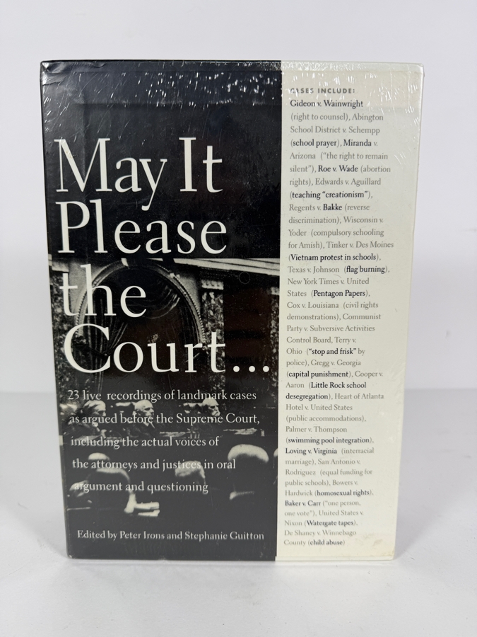 Factory Sealed May It Please the Court 1993 Book and Audio Tape Set Edited by Peter Irons and Stephanie Guitton [Photo 2]