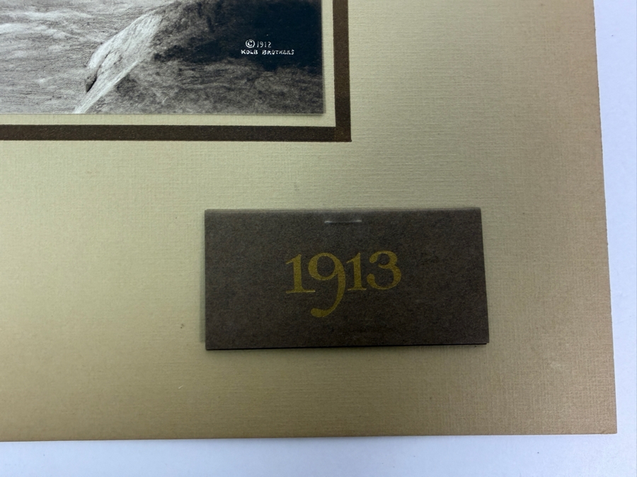 Vintage Kolb Brothers Photogravure Print Dated 1912 Titled 'Hell's Half Mile' When Major Powell And Party Were On Their Expedition Through The Green And Colorado River Canyons In 1869-1872 10' X 8' [Photo 6]