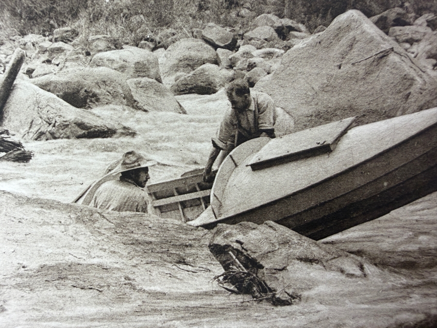 Vintage Kolb Brothers Photogravure Print Dated 1912 Titled 'Hell's Half Mile' When Major Powell And Party Were On Their Expedition Through The Green And Colorado River Canyons In 1869-1872 10' X 8' [Photo 3]