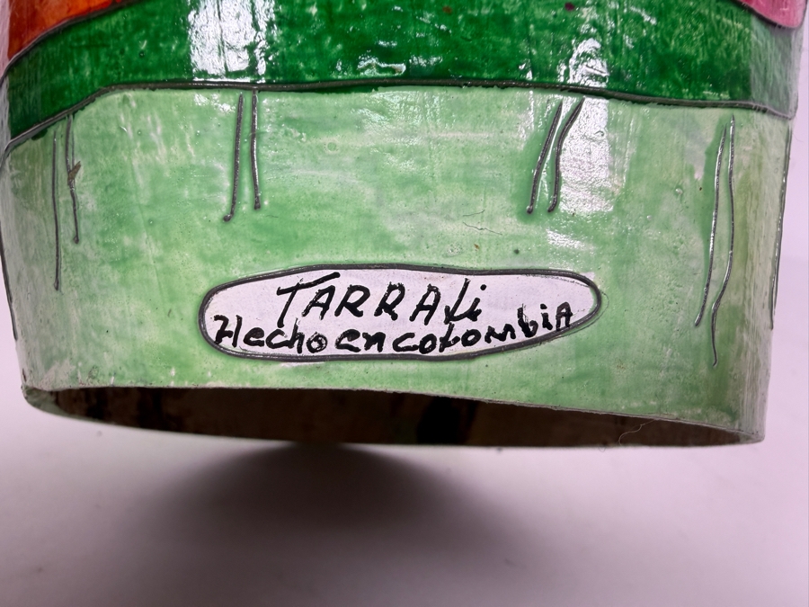 Columbian Handmade Decorative Gourd Art by Tarrali 11.5'H [Photo 7]