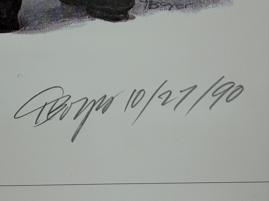 Charles Boyer Signed Limited Edition 'Fairest of Them All' Lithograph Print Created for Disney's 50th Anniversary of Snow White and the Seven Dwarfs 1987 20 x 30 [Photo 5]