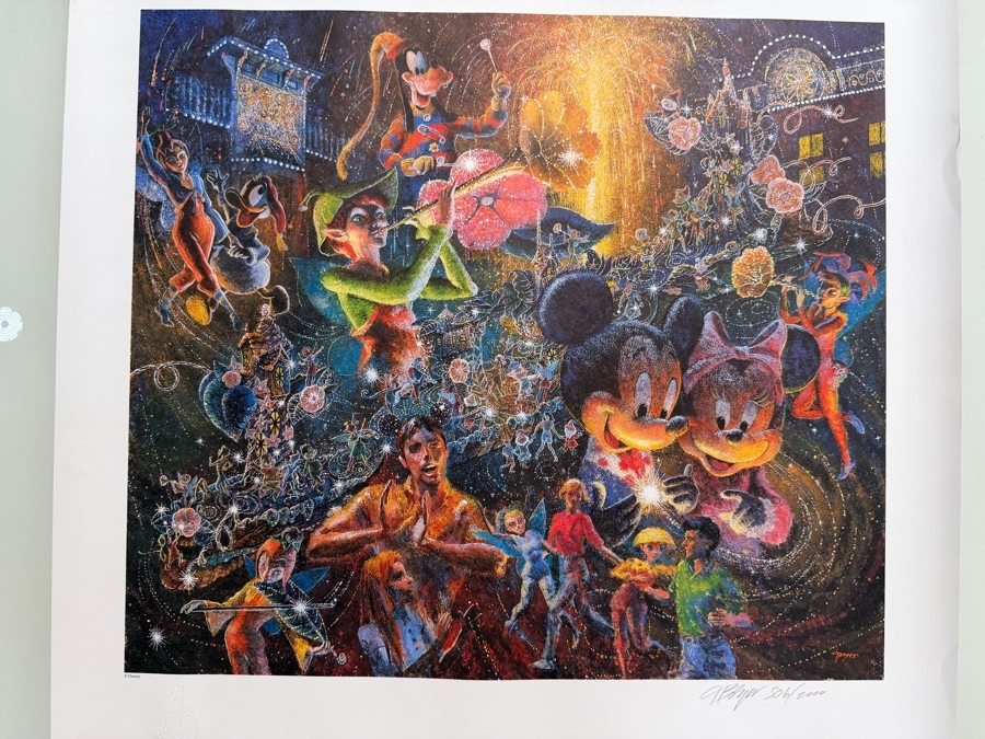 Charles Boyer Signed Limited Edition Disneyland 'Light Magic' Lithograph 1997 20 x 24
 [Photo 2]