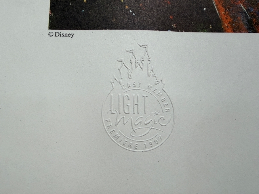 Charles Boyer Signed Limited Edition Disneyland 'Light Magic' Lithograph 1997 20 x 24
 [Photo 8]
